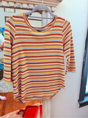 Striped Knit Women's Sweater